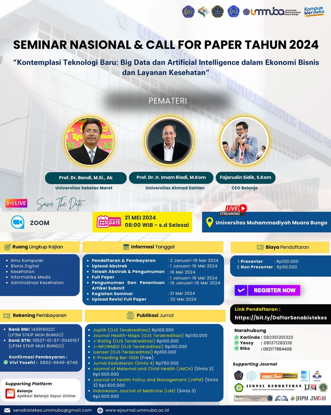 SEMINAR NASIONAL & CALL FOR PAPER TAHUN 2024