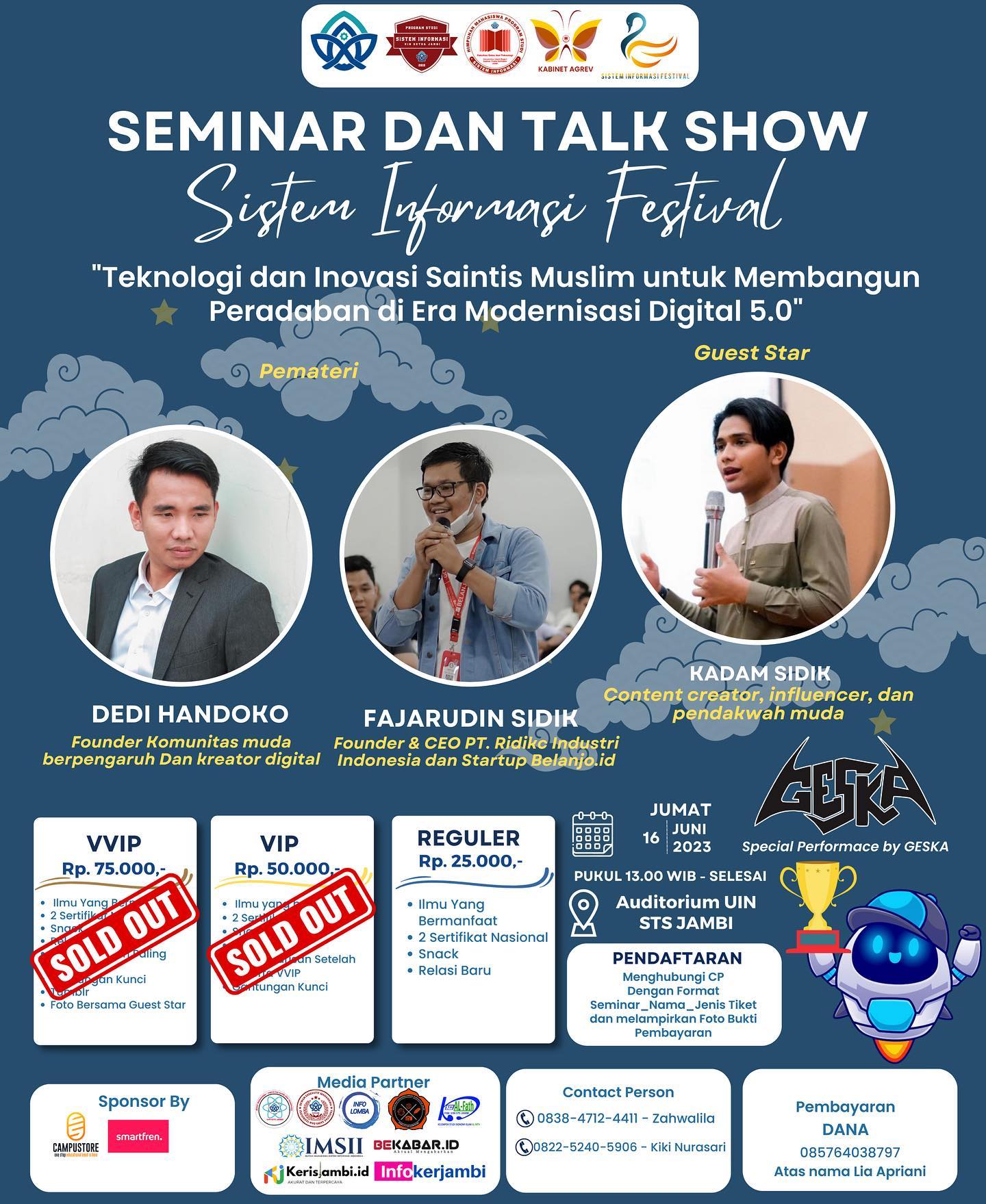 SEMINAR & TALKSHOW Sistem Informasi Festival